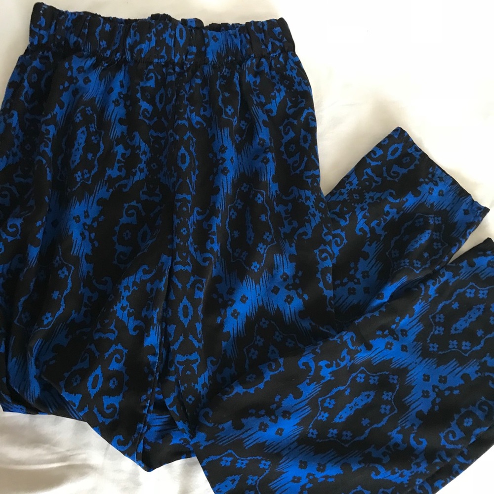 Blue trouser pants